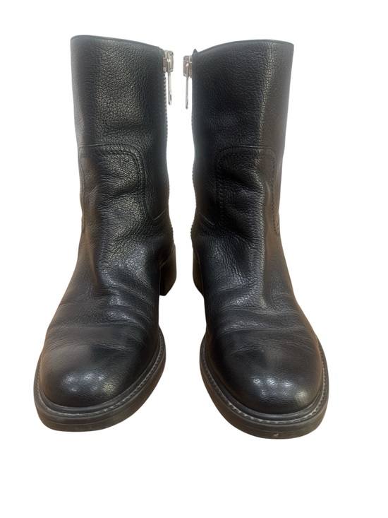 Gucci Shoes - Gucci Maud Black Leather Mid-Calf Boots Size 36.5